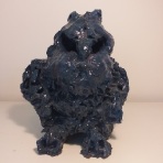 "Gufo" (Owl), ceramica, 2019, cm 33x23x23